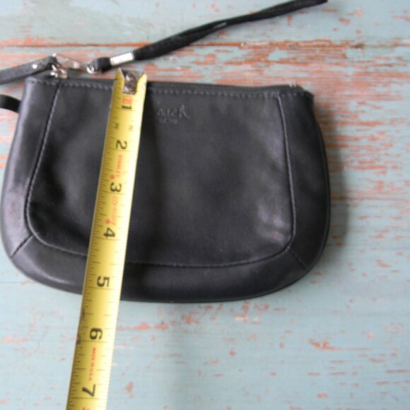 Vtg Y2K Coach Ashley Black Signature LEATHER  Wristlet - Picture 3 of 8